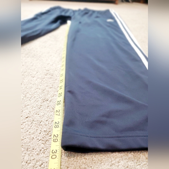 Adidas Navy Track Pants with White Stripes - Picture 7 of 8